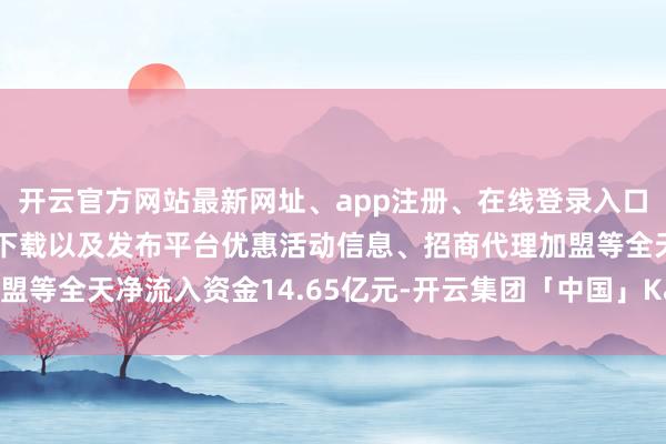 开云官方网站最新网址、app注册、在线登录入口、手机网页版、客户端下载以及发布平台优惠活动信息、招商代理加盟等全天净流入资金14.65亿元-开云集团「中国」Kaiyun·官方网站